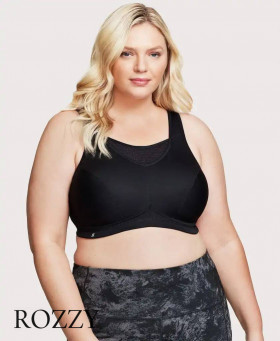 Бюстгальтер спортивный без косточек Glamorise GI1067 черный