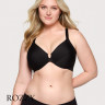 Бюстгальтер рейсербэк спереди застежка Glamorise GI1247 черный