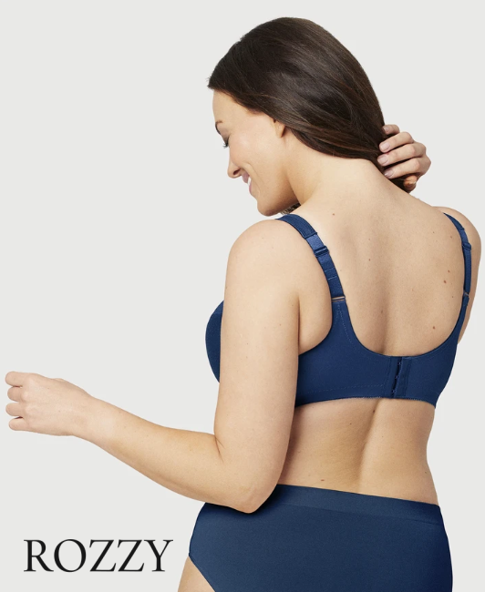 Бюстгальтер минимайзер без косточек Glamorise GI1003 темно-синий