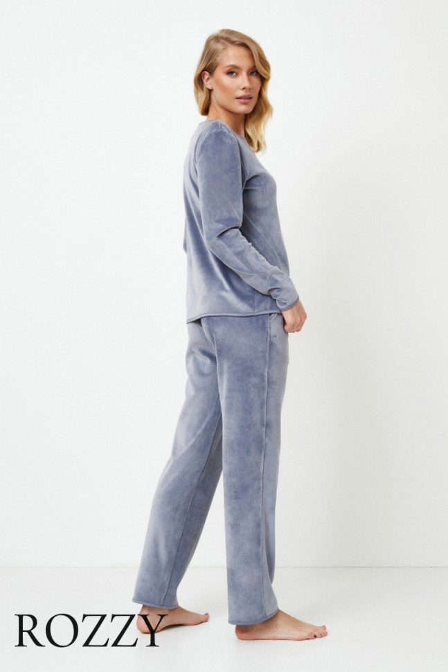 Костюм домашний велюровый Aruelle Francine Set лаванда
