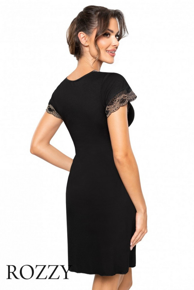 Сорочка вискозная Donna Hana черный