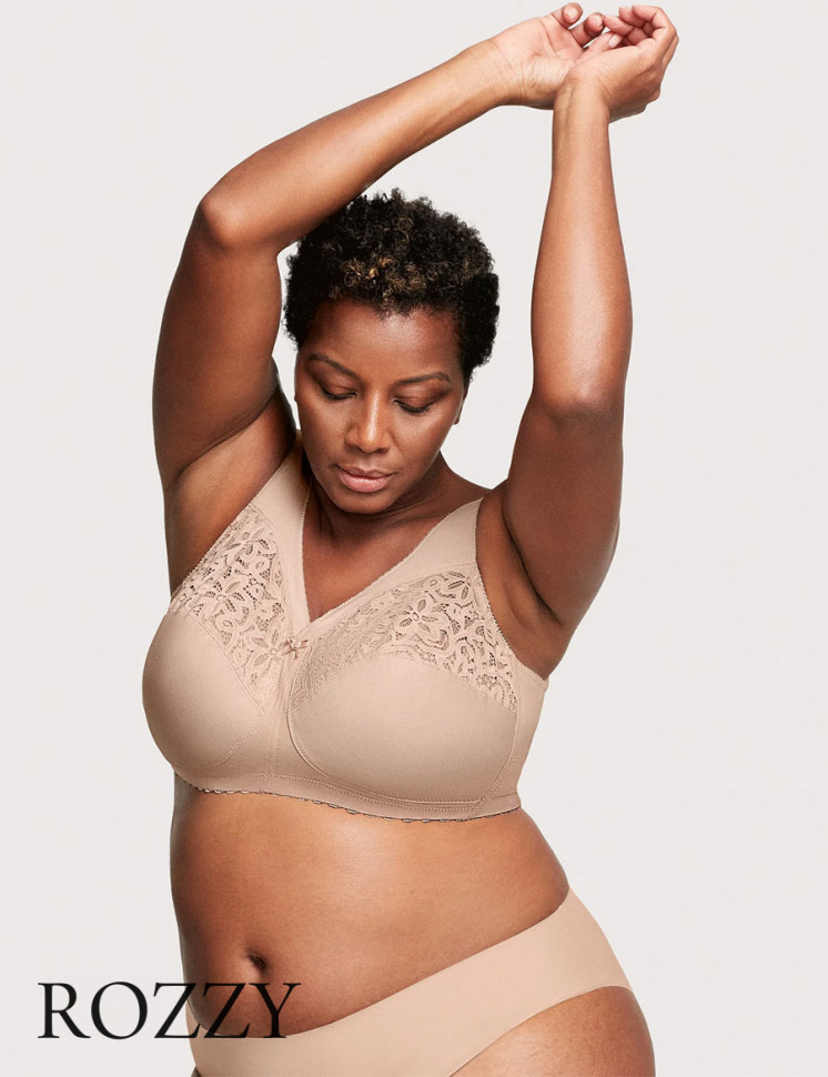 Бюстгальтер без косточек хлопковый Glamorise GI1001 кофе