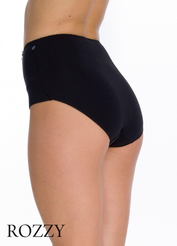 Трусы макси хлопковые Key LPF 110 черный (уп.2шт.)