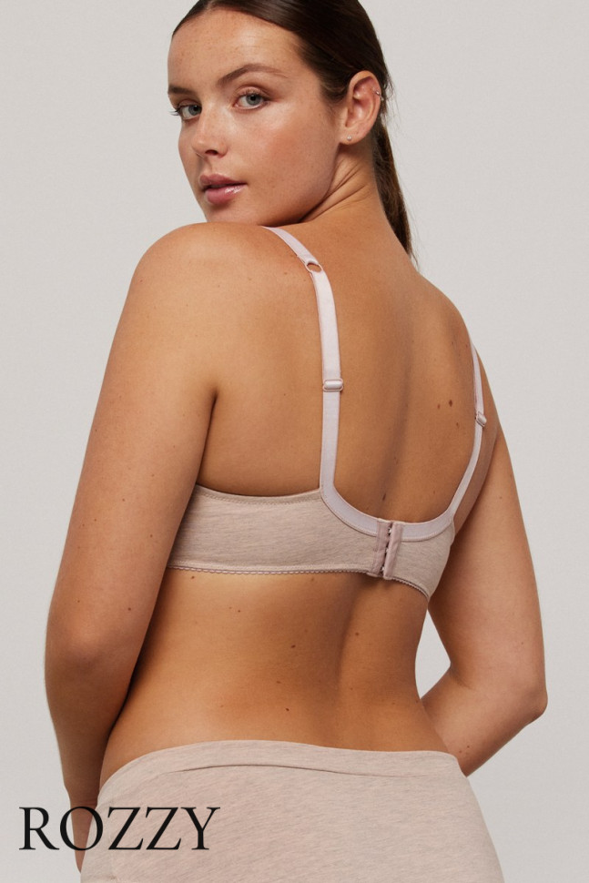 Бюстгальтер без косточек хлопковый Ysabel Mora 10062 бежевый