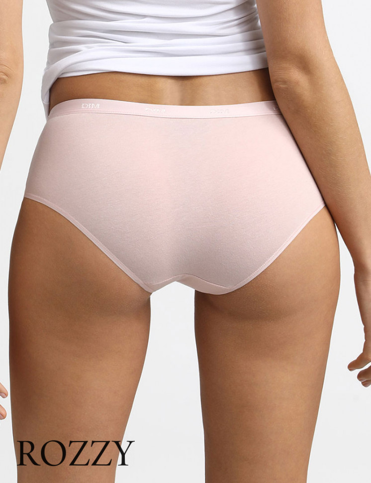 Трусы шорты хлопковые DIM Les Pockets Eco 4H01/3 телесный/розовый/перламутровый (уп.3шт.)