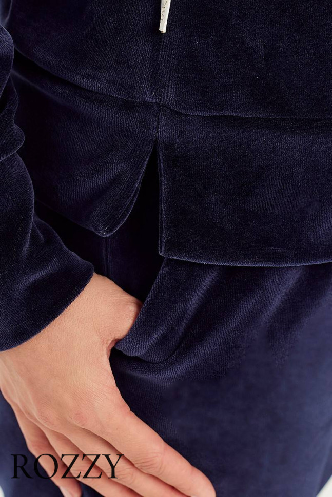 Костюм домашний велюровый Taro Brenda 3061 синий